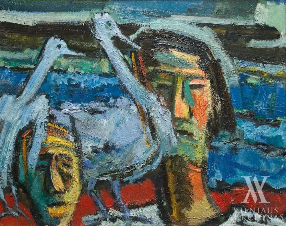 Antanas Gudaitis – Du vyrai prie jūros