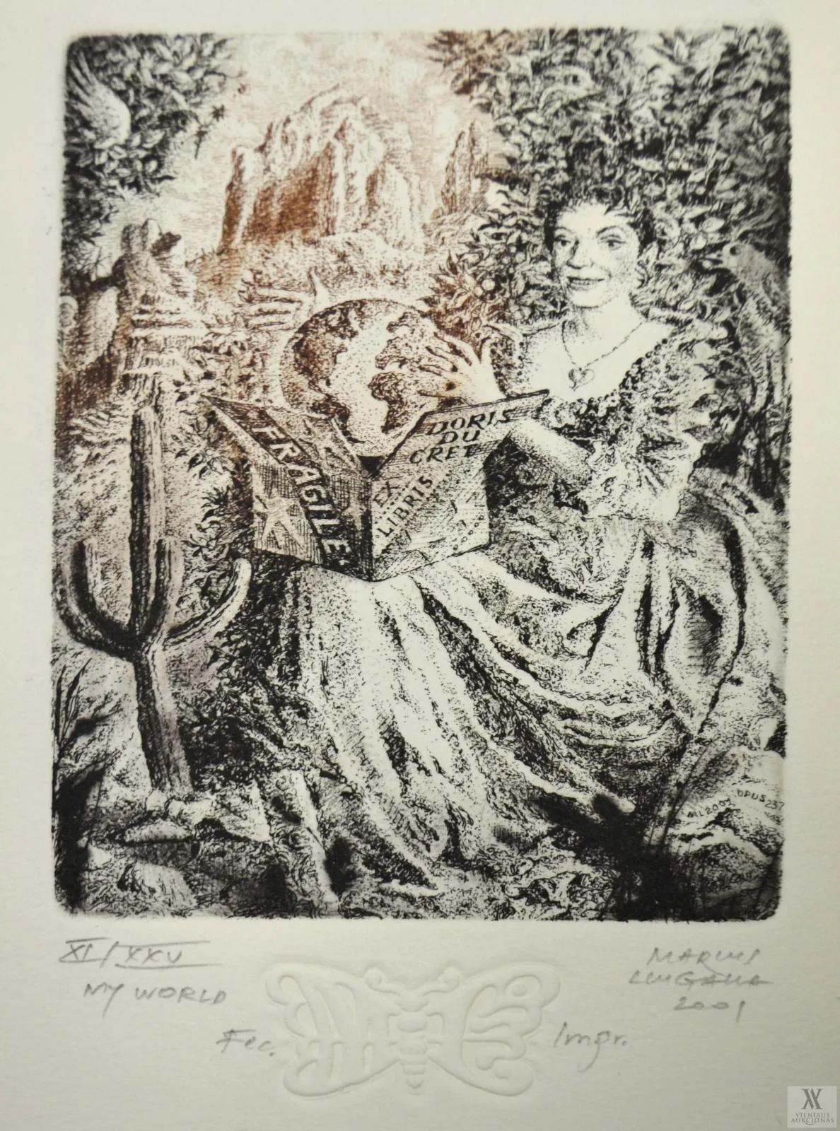 Marius Liugaila – My World. Doris Du Cret Exlibris