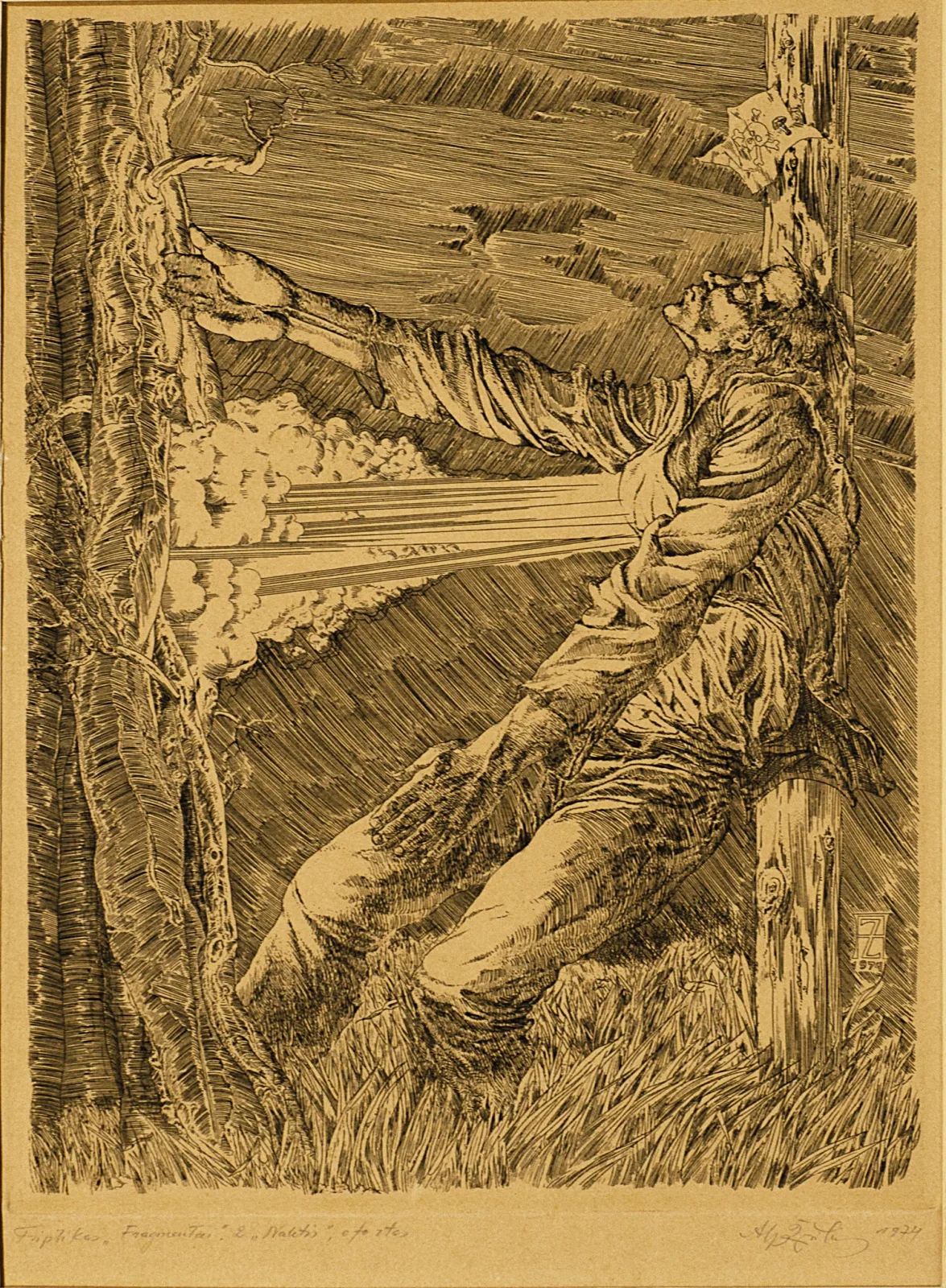 Alfonsas Žvilius – Naktis, (Iš triptiko „Fragmentai“ 2)