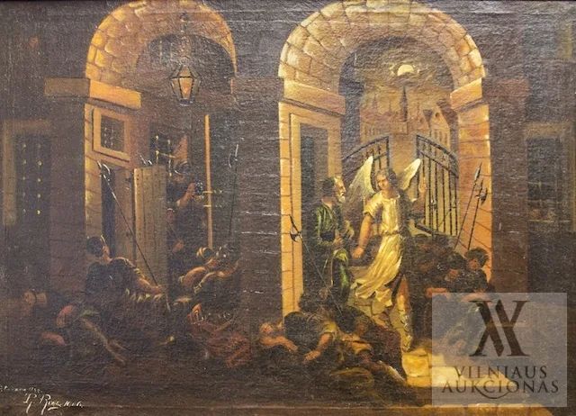 Autorius Nežinomas (V. Europa) – Angelas išlaisvina apaštalą Petrą iš kalėjimo