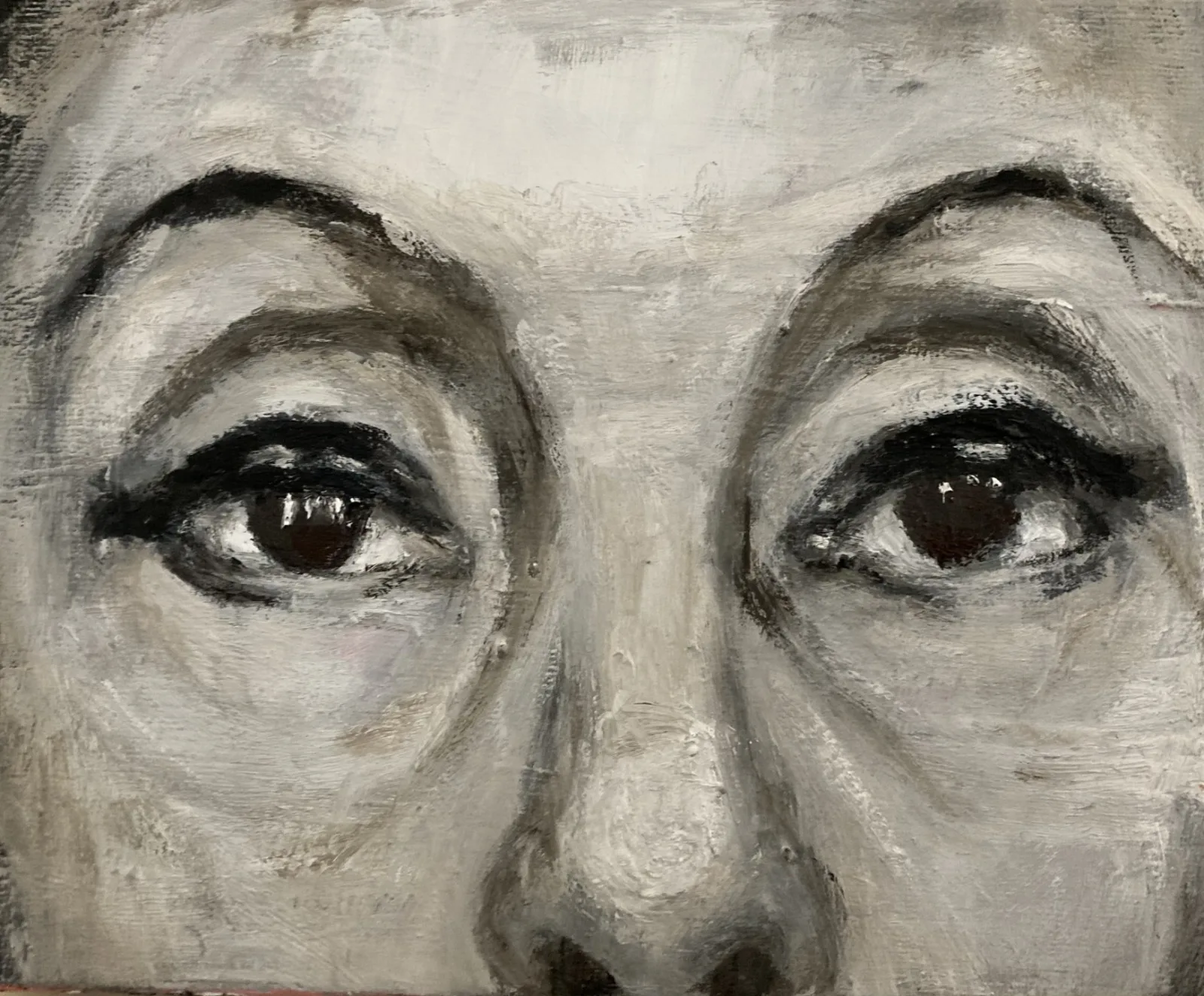 Viktoras Paukštelis (g. 1983) Be pavadinimo 2021, drobė, aliejus, 18 x 22