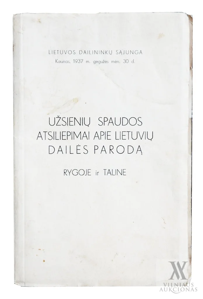 Užsienių spaudos atsiliepimai apie lietuvių dailės parodą Rygoje ir Taline