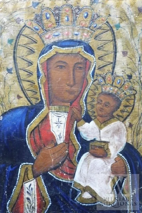 Autorius Nežinomas – Madona su kūdikiu (Čenstachavos Dievo Motina)