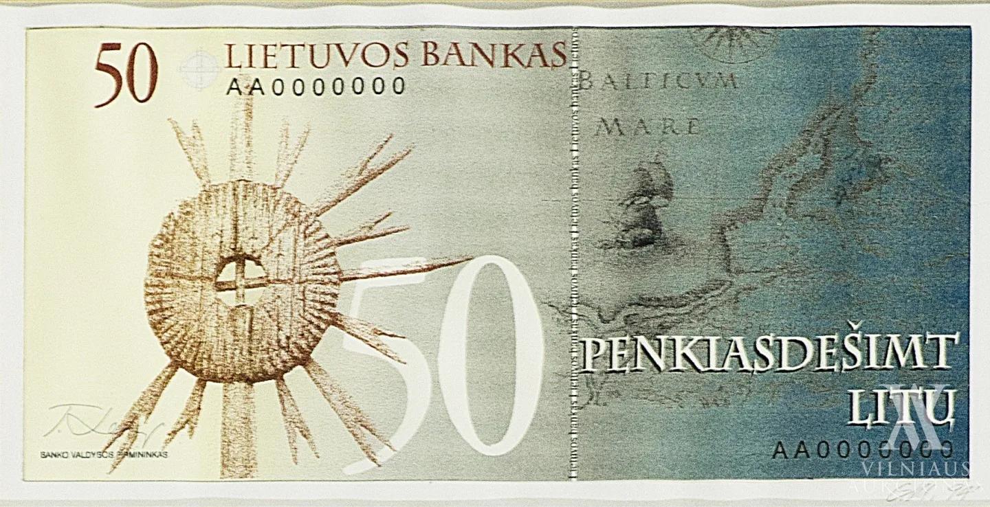 Gitana Matonytė – Lietuvos banko penkiasdešimties litų banknoto projektas