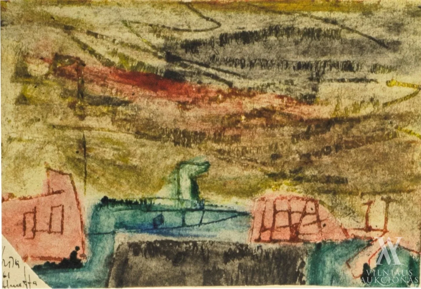 Vincas Kisarauskas – Ankstyvos spalvotos grafikos rinkinys (12 vnt.)