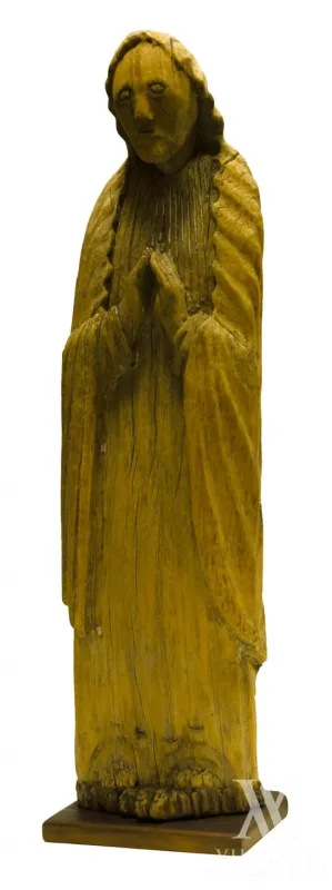 liaudies menininkas  (XIX a. pab. – XX a. pr., Lietuva) Nežinomas – Lietuvių liaudies medinė skulptūra „Švč. Mergelė Marija Stabat Mater Dolorosa“ 