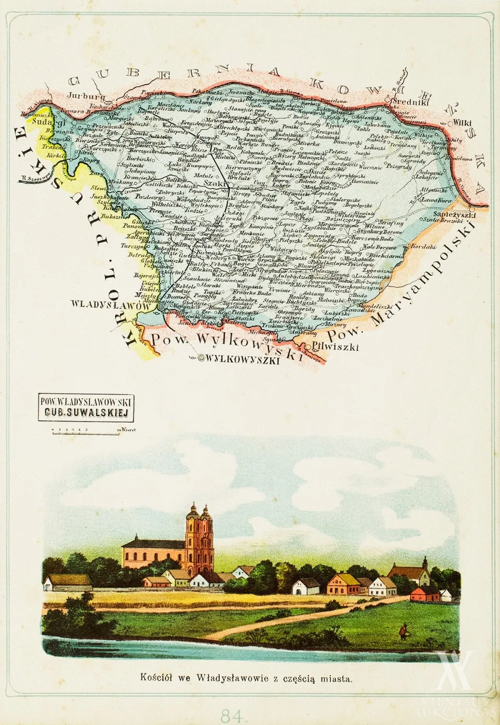 Kalvarijos pavieto žemėlapis 