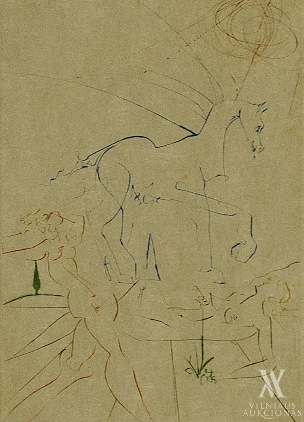 Salvadoras Dali (Salvador Dali) – Moterys ir arkliai: paradas | Femmes et chevaux: La parade 