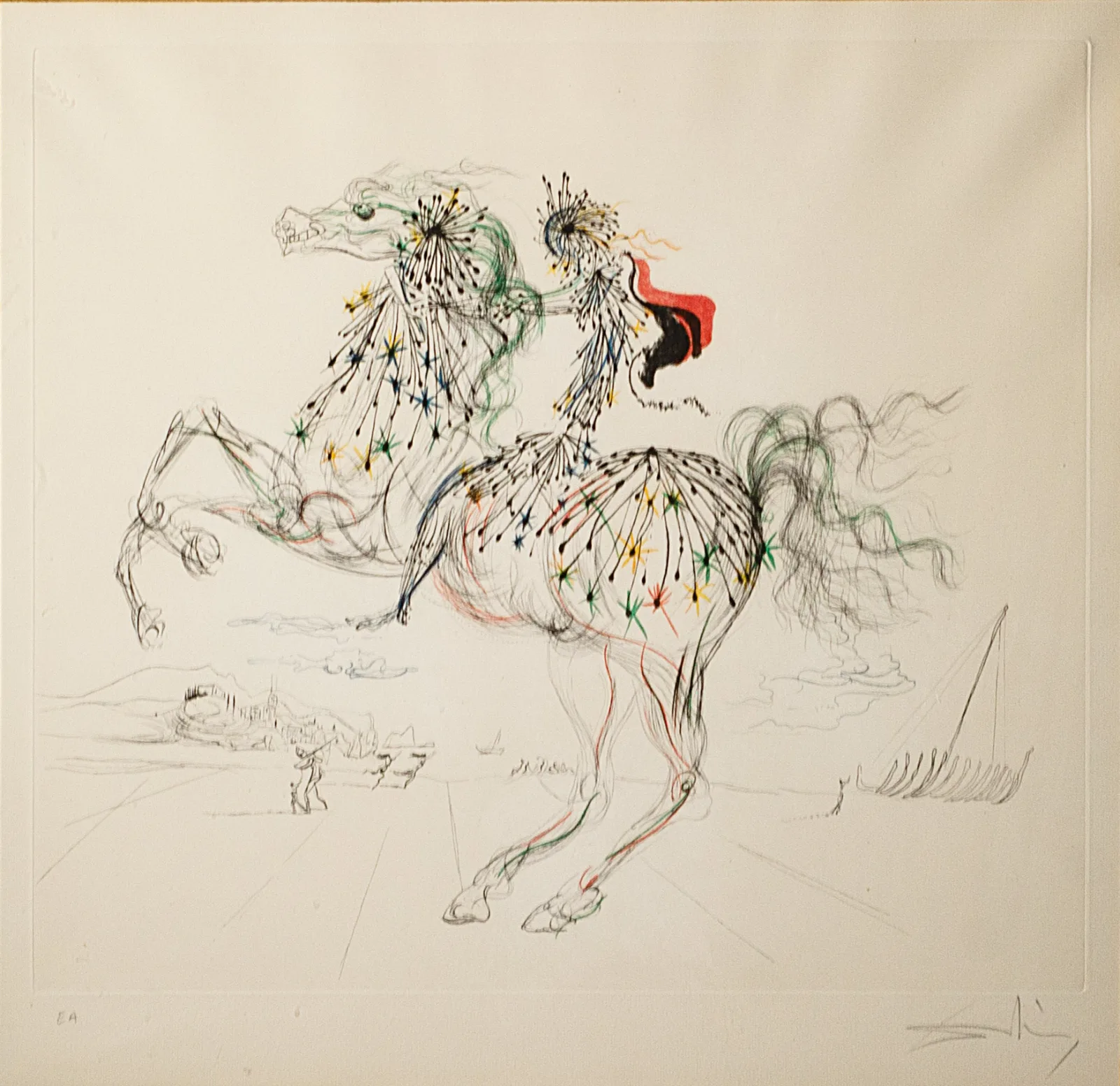 Salvadoras Dali (Salvador Dali) – La Chevauchée | Prajodinėjimas (pagal 1938 m. piešinį)