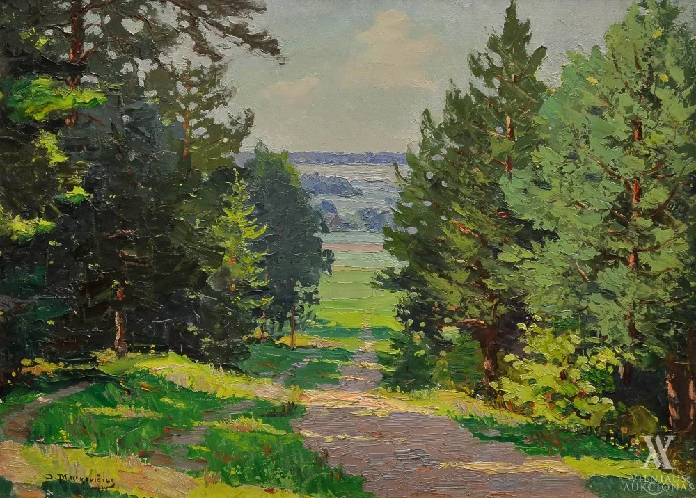 Jonas Mackevičius – Peizažas su pušimis