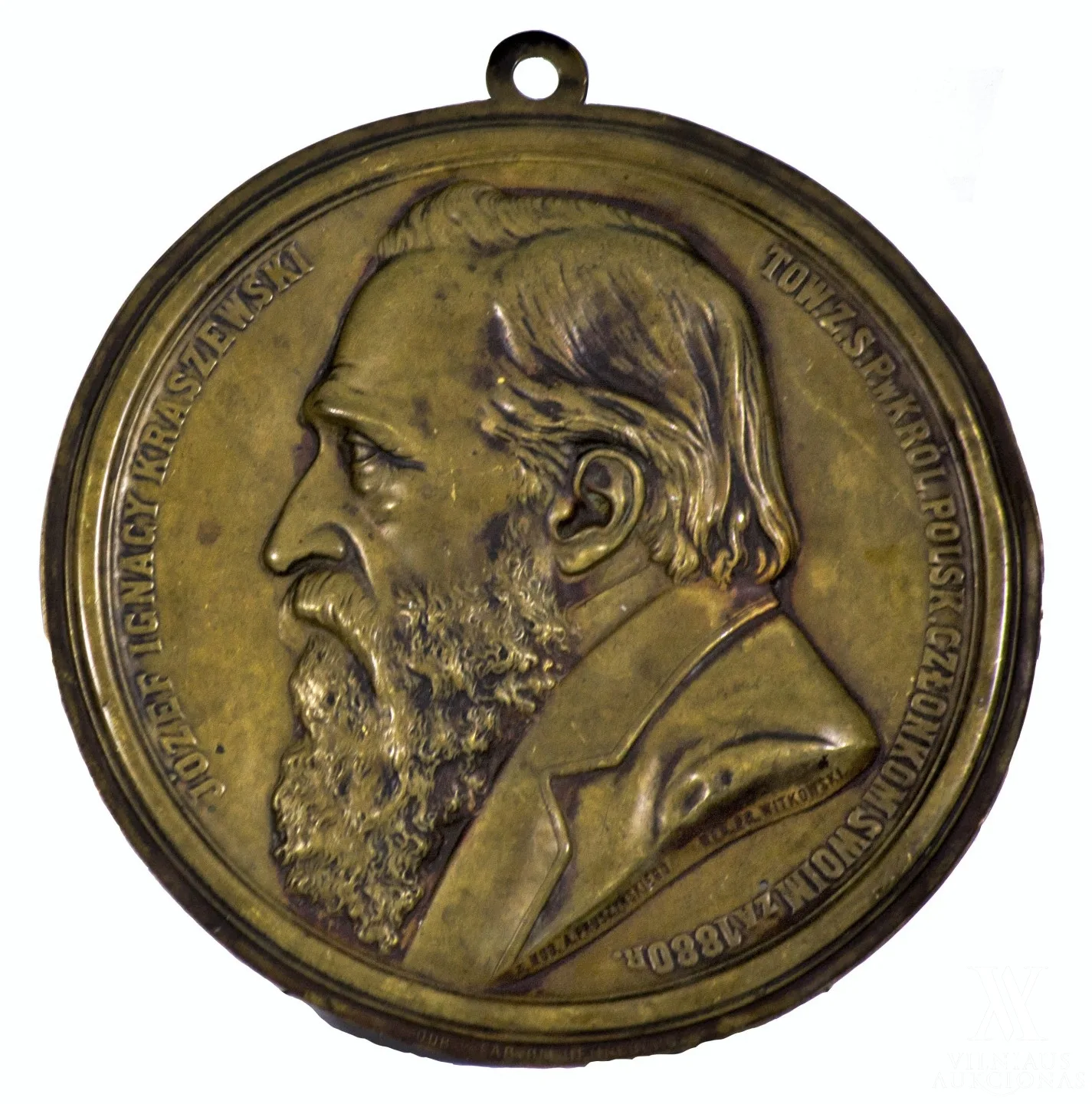 Medalionas – Juzefas Ignotas Kraševskis (1812–1887)