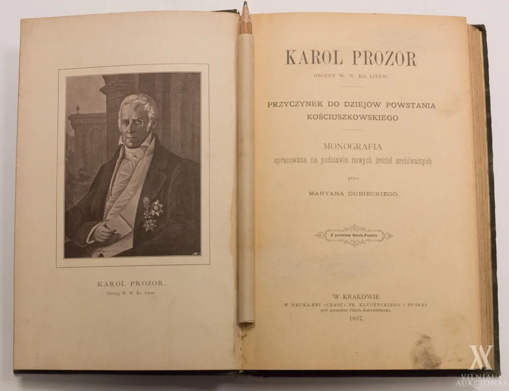 Marianas Karolis  Dubieckis (Marian Karol Dubiecki) – Karol Prozor oboźny W.W.Ks. Litew.: przyczynek do dziejów Powstania Kościuszkowskiego