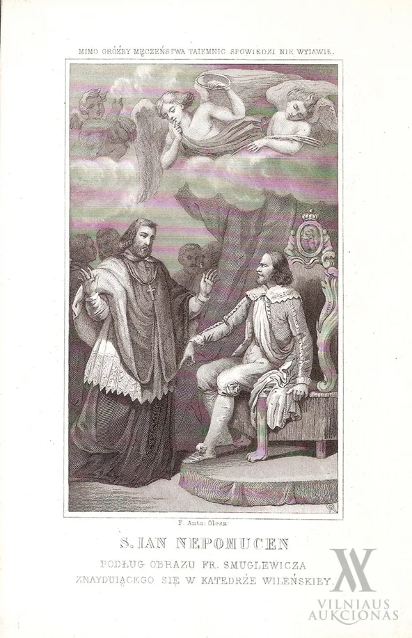 Antonis Oleščinskis (Antoni Oleszczynski) – Šv. Jonas Nepomukas / S. Ian Nepomucen