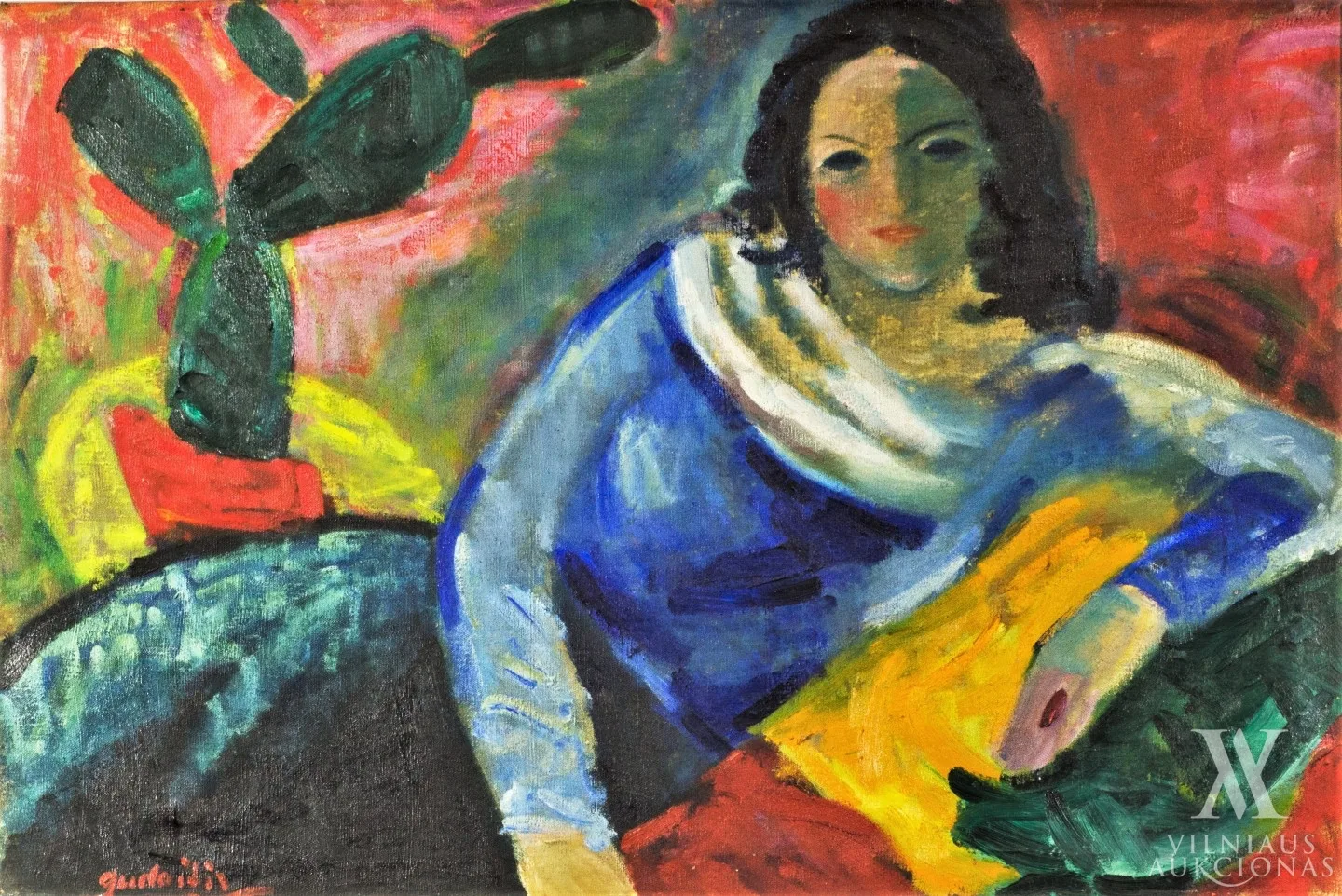 Antanas Gudaitis – Moteris su kaktusu