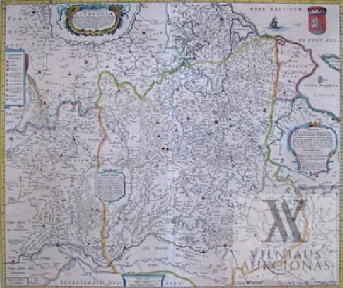 Joanas Bleu (Joan Blaeu) – Magni ducatus Lithvaniae et Regionum Adiacentium exacta description
