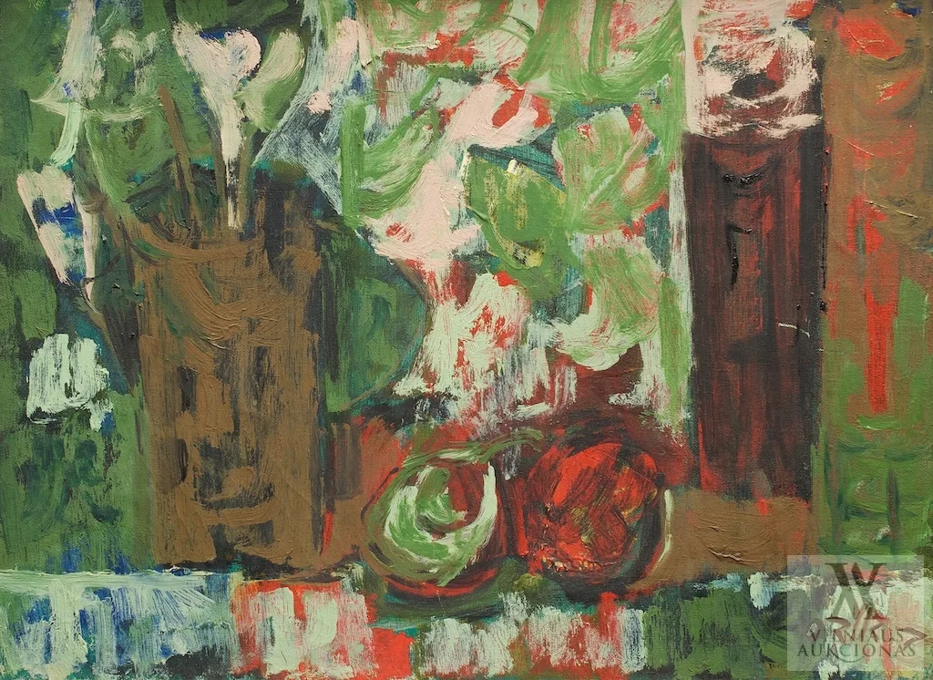 Bluma Odes-Ronkin – Natiurmortas su gėlių vaza