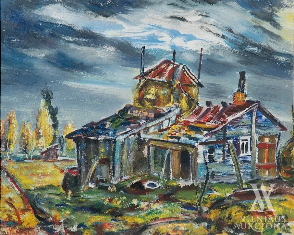 Adomas Galdikas – Peizažas su kluonu