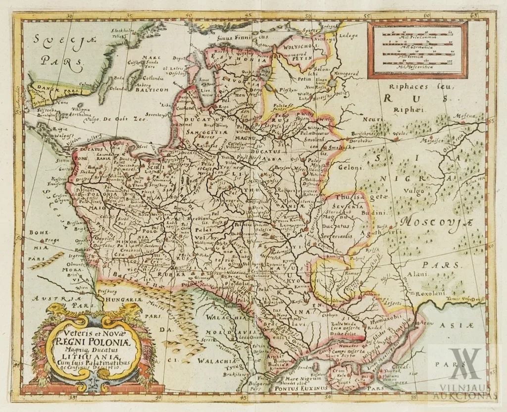 Philippas Cluveris (Philipp Cluver) – Veteris et NovÃ¦ Regni PoloniÃ¦ Magni Ducatus Lithuaniae cum suis palatinatibus ac confinus descriptio