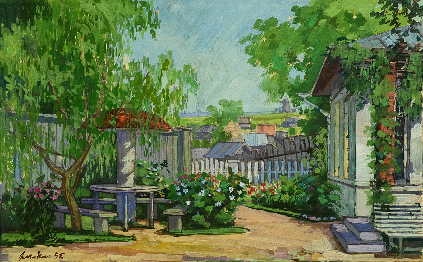 Juozas Jankus – Scenografijos projektas A. Griciaus „Karšta vasara” Kauno dramos teatre (rež. H. Vancevičius)