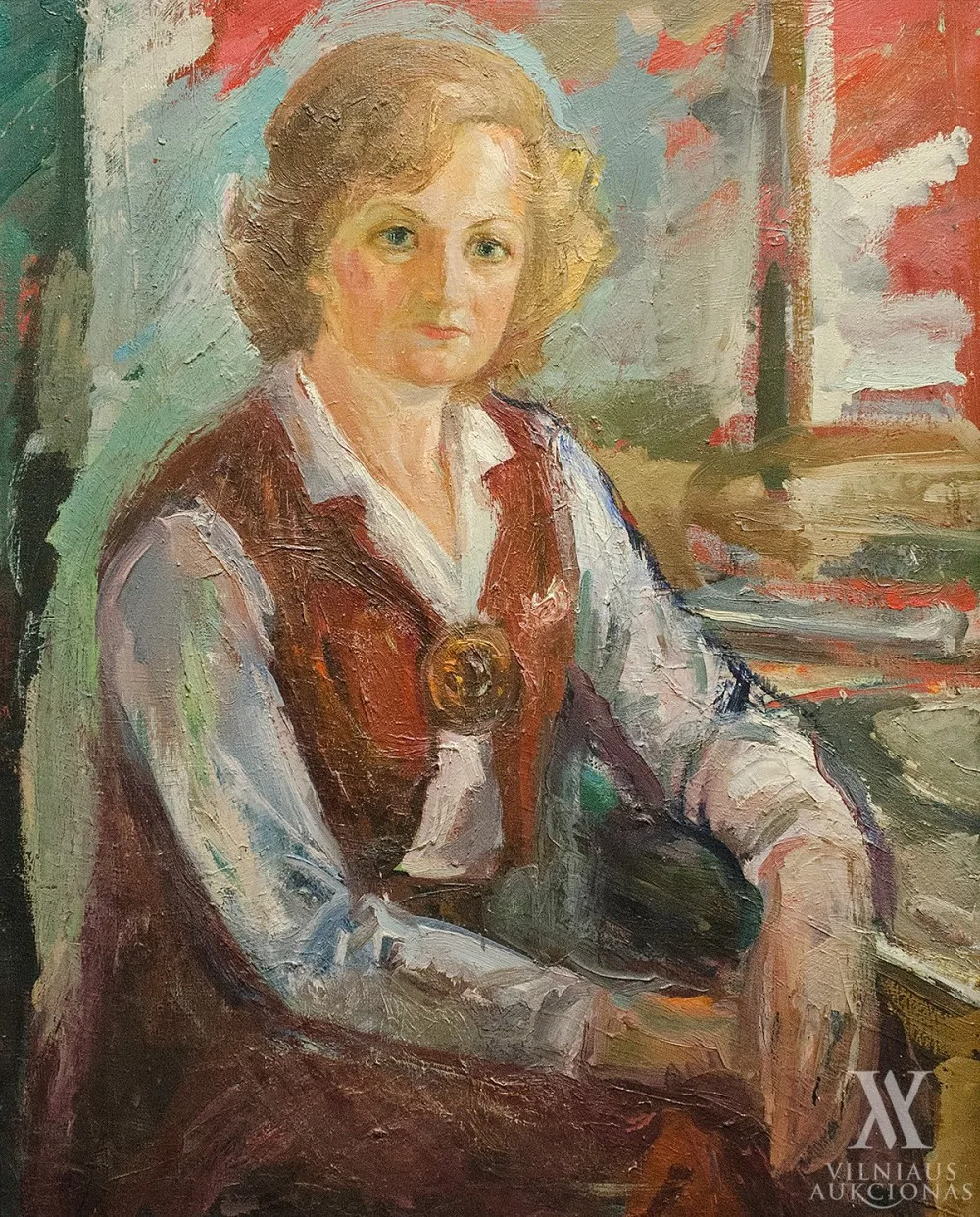 Bronė Mingilaitė-Uogintienė – Moters portretas (Autoportretas?)