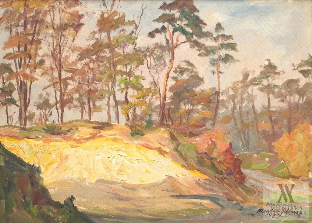 Fritz Möller-Schlünz – Peizažas pajūryje su kopa
