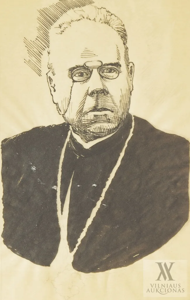 Adolfas Vaičaitis – Įvairių žmonių portretų rinkinys, 8 vnt.