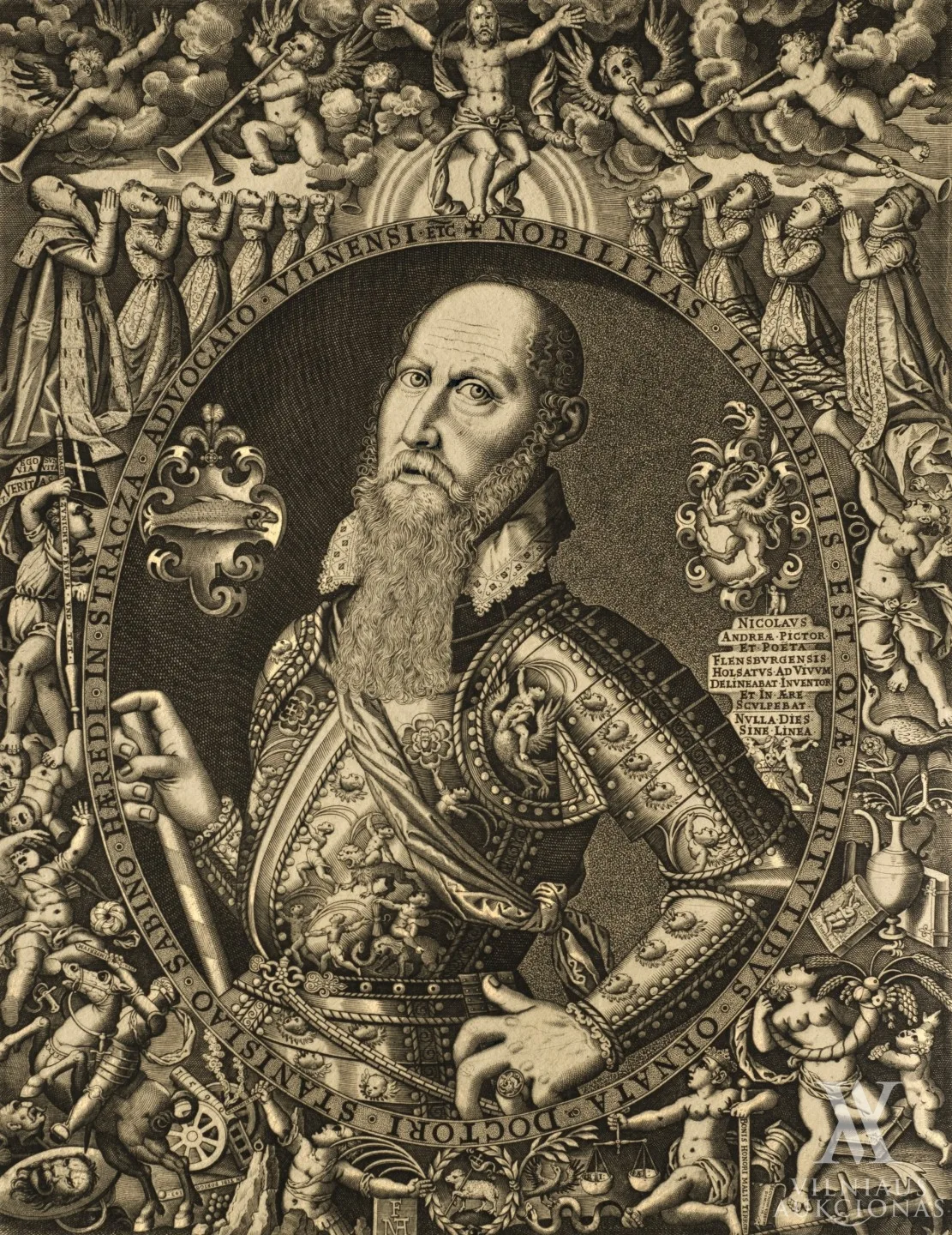 Nicolaus Andrea Flensburgensis – Stanislovo Sabino portretas (Stanislaus Sabinus von Stracza)