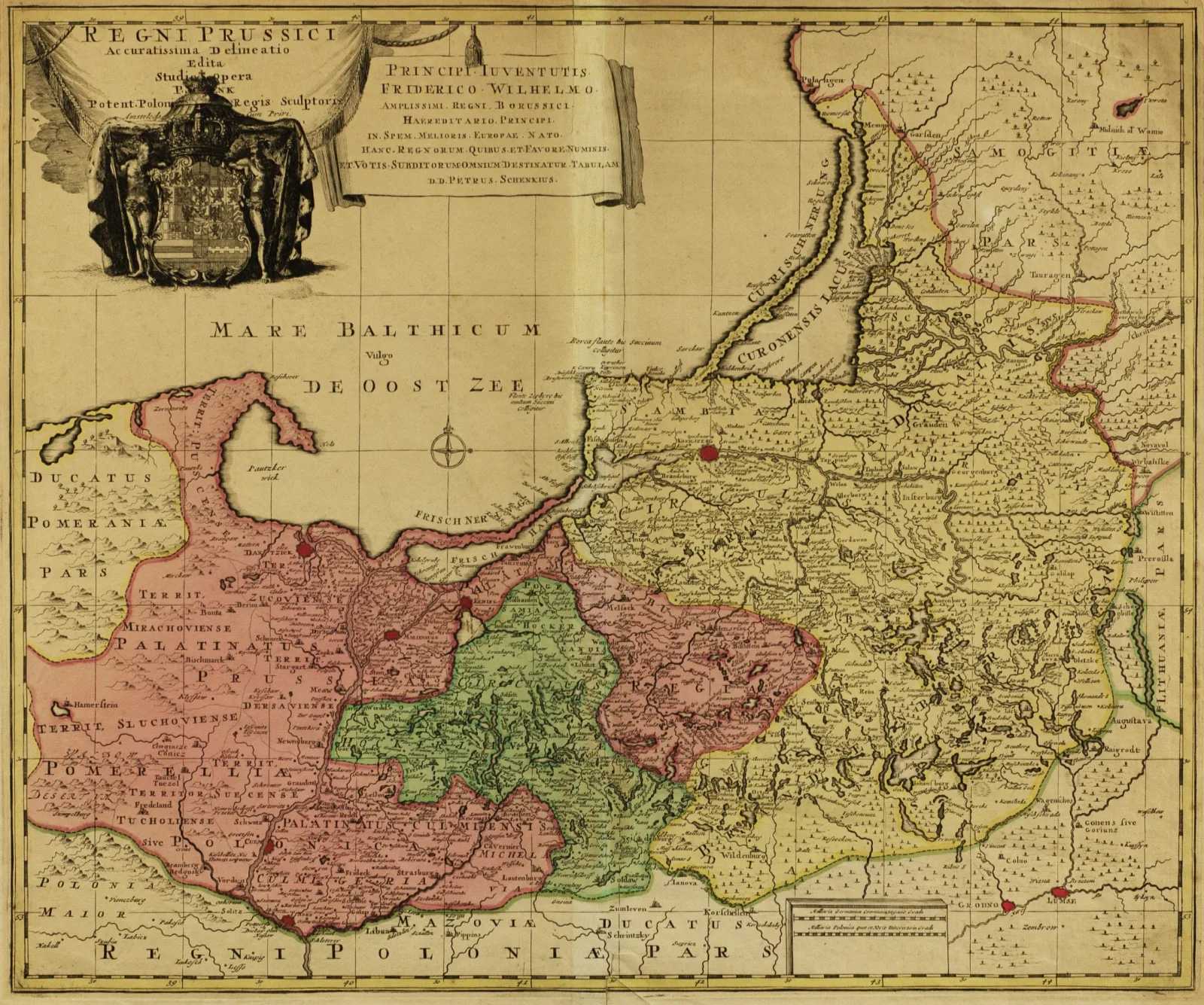 Petrus Schenk – Prūsijos žemėlapis