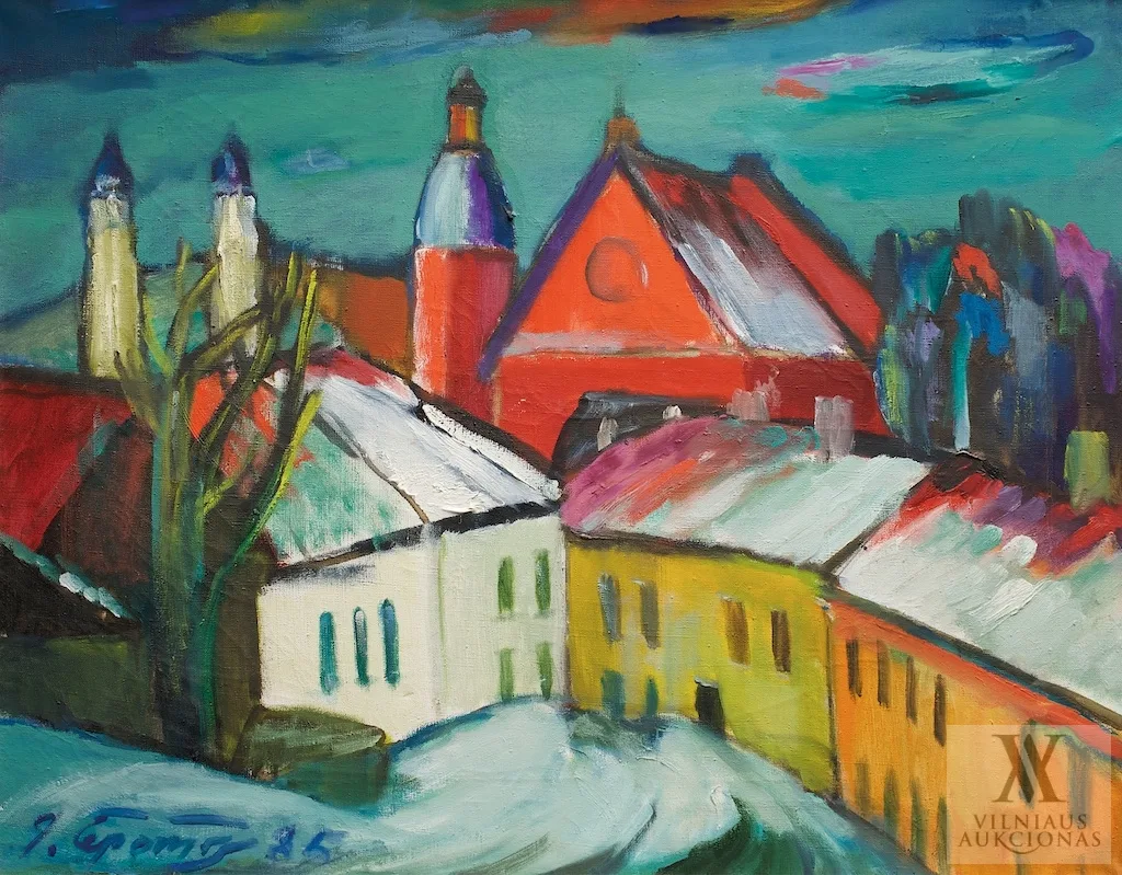 Jonas Čeponis – Senamiestis žiemą