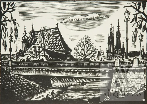 Jonas Kuzminskis – Vilnius. Vilnelės tiltas