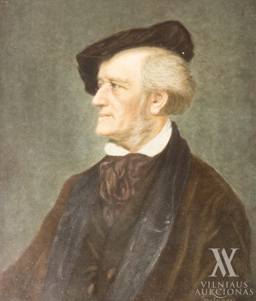 Autorius Nežinomas – Petro Kalpoko kūrinio „Richardo Wagnerio portretas“ reprodukcija