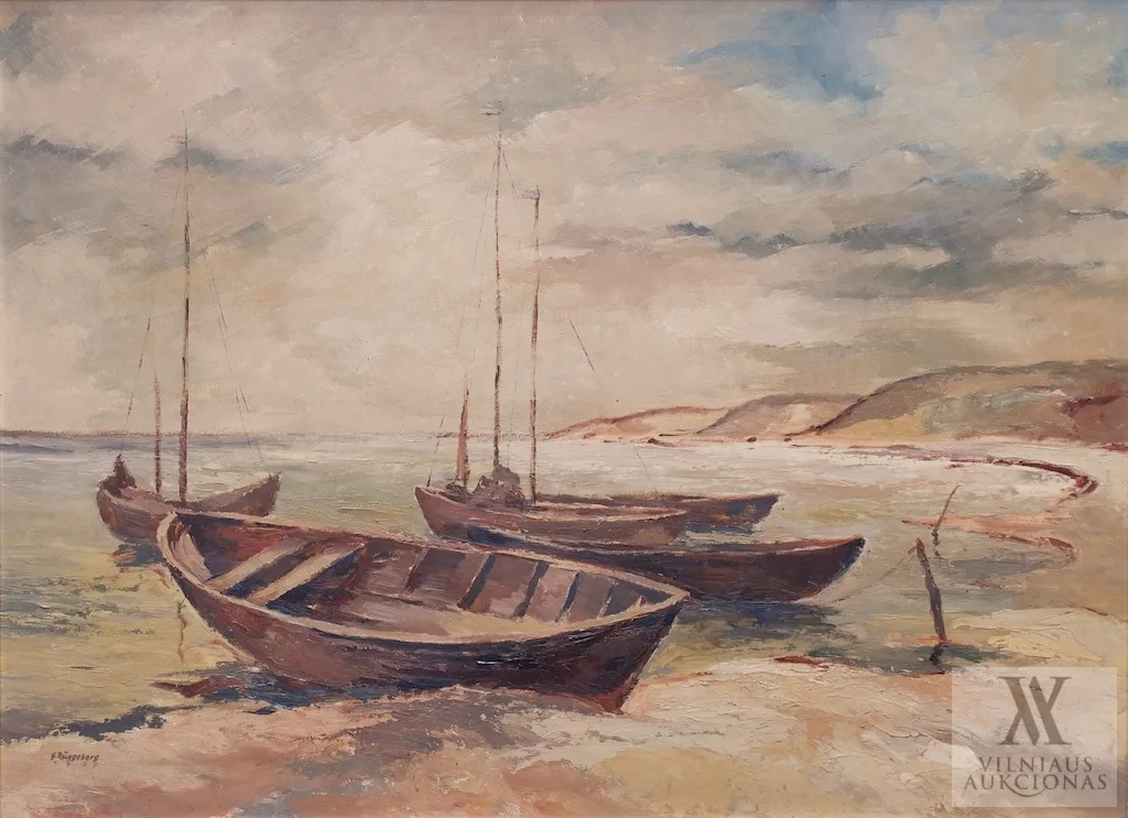 Gustav Rüggeberg – Žvejų valtys mariose