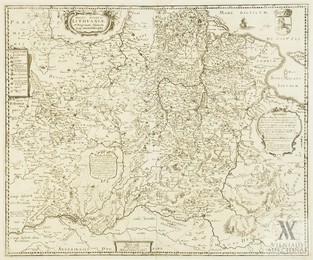 Caspar Merian (Merian jaun.) – Magni Ducatus Lithuaniae et regionum adiacentium exacta descriptio