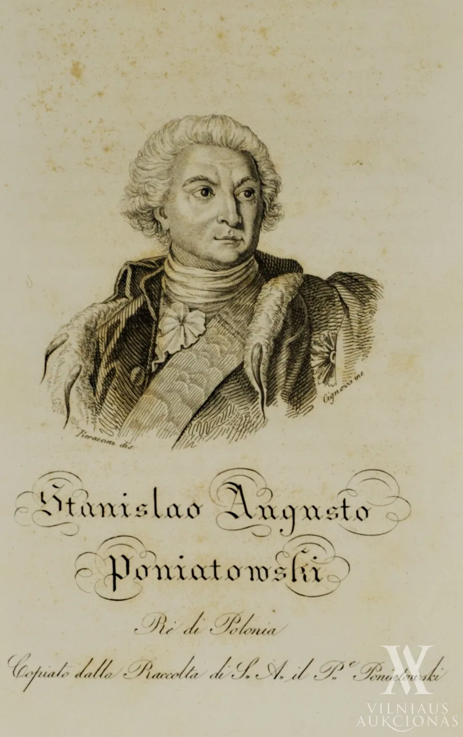 Bozza, Cignozi, Verico, ATR karaliaus Stanislovo Augusto Poniatovskio portretas