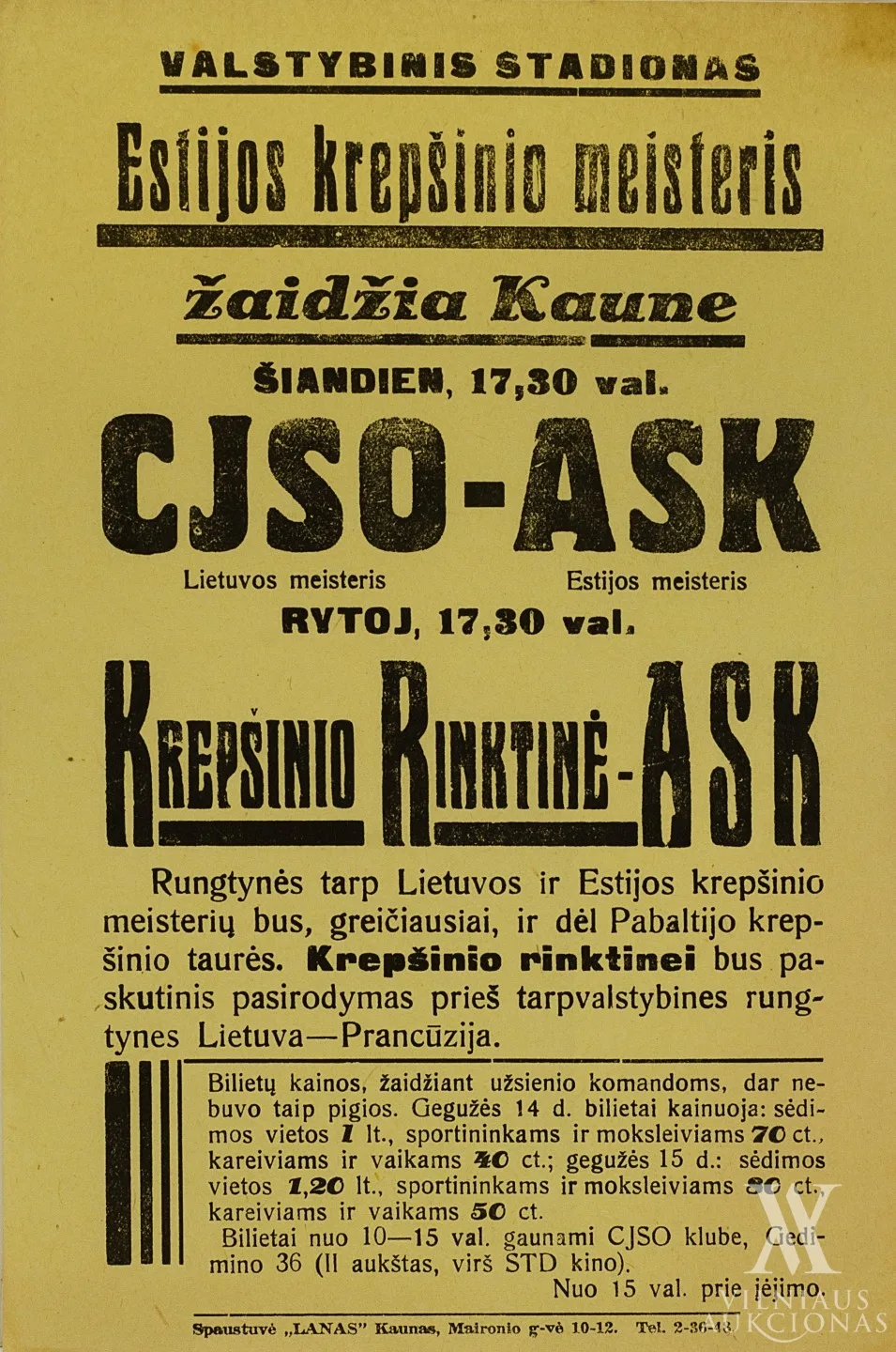 Atsišaukimų ir reklamų rinkinys, 13 vnt.  