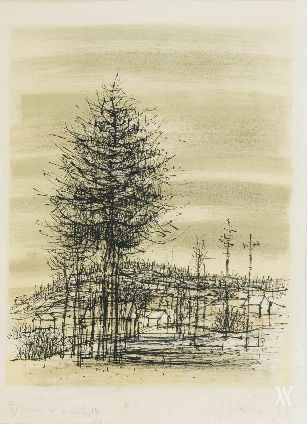 Jean  Carzou – Medžiai | Arbres