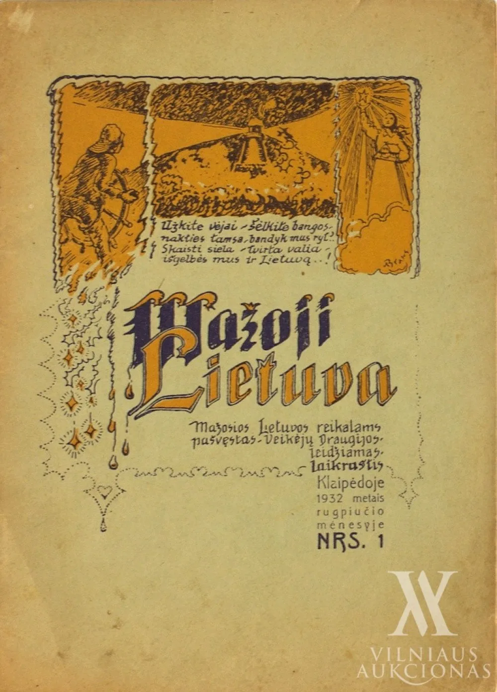 Autorius Nežinomas – Leidinys „Mažoji Lietuva“ Nr. 1
