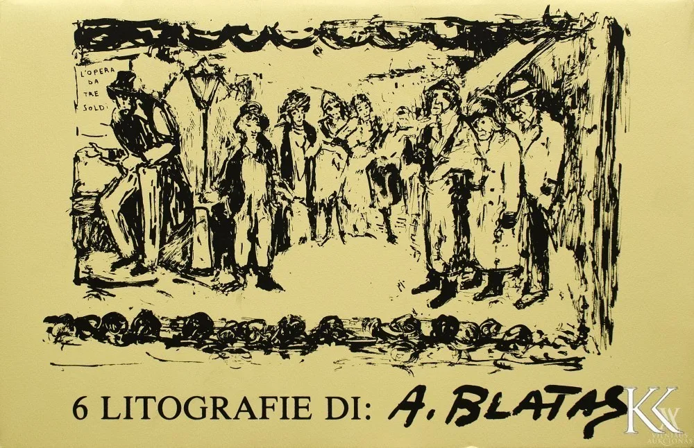 Neemija Arbit Blatas – „Operos už tris skatikus“ scenos (aplankas su įvadiniu Jean Bouret tekstu ir 6 litografijomis)