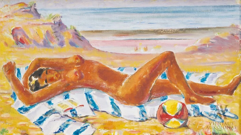 Adomas Galdikas – Moteris pliaže