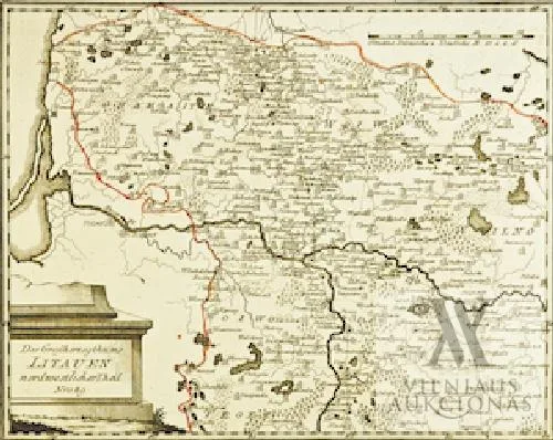 Franz Johann Joseph von Reilly – Lietuvos Didžiosios Kunigaikštystės žemėlapis Nr. 49