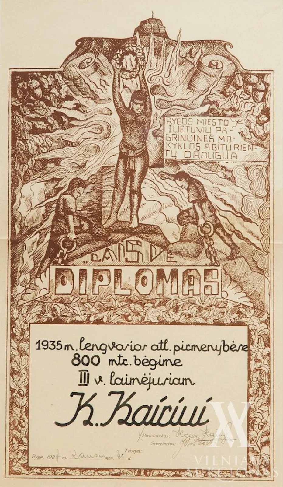 Laimėtojo diplomas
