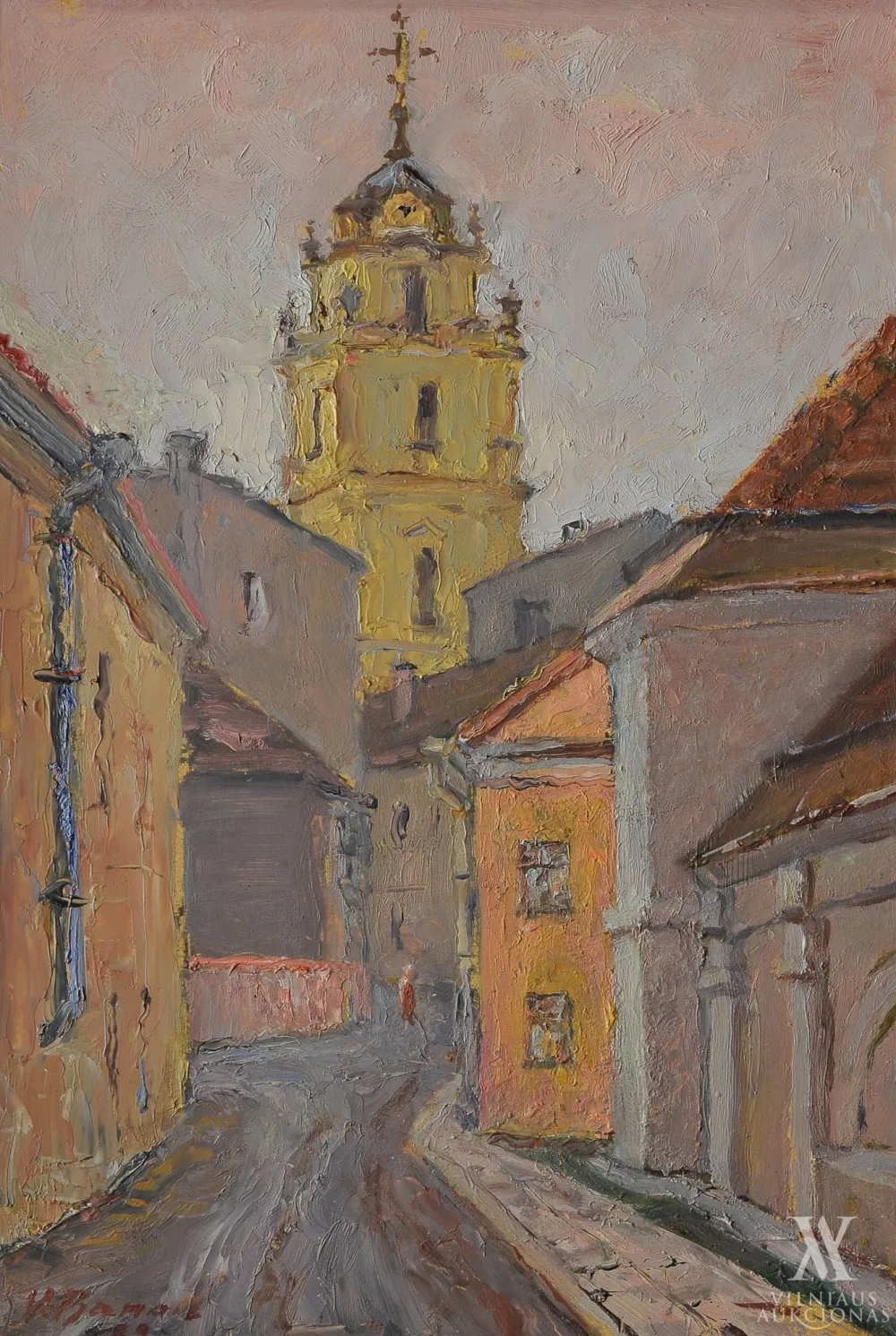 Vytautas Viktoras Banaitis – Senamiesčio gatvelė (Literatų g. Vilniuje)