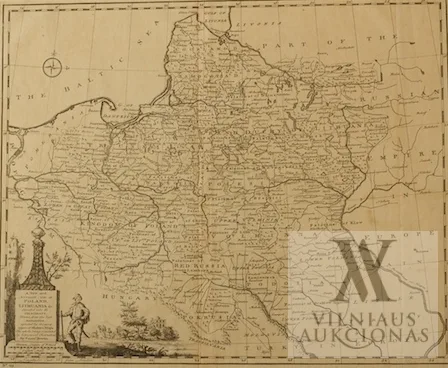 Emanuel Bowen – A new and accurate map of poland, Lithuania & c. Divided into its Palatinate