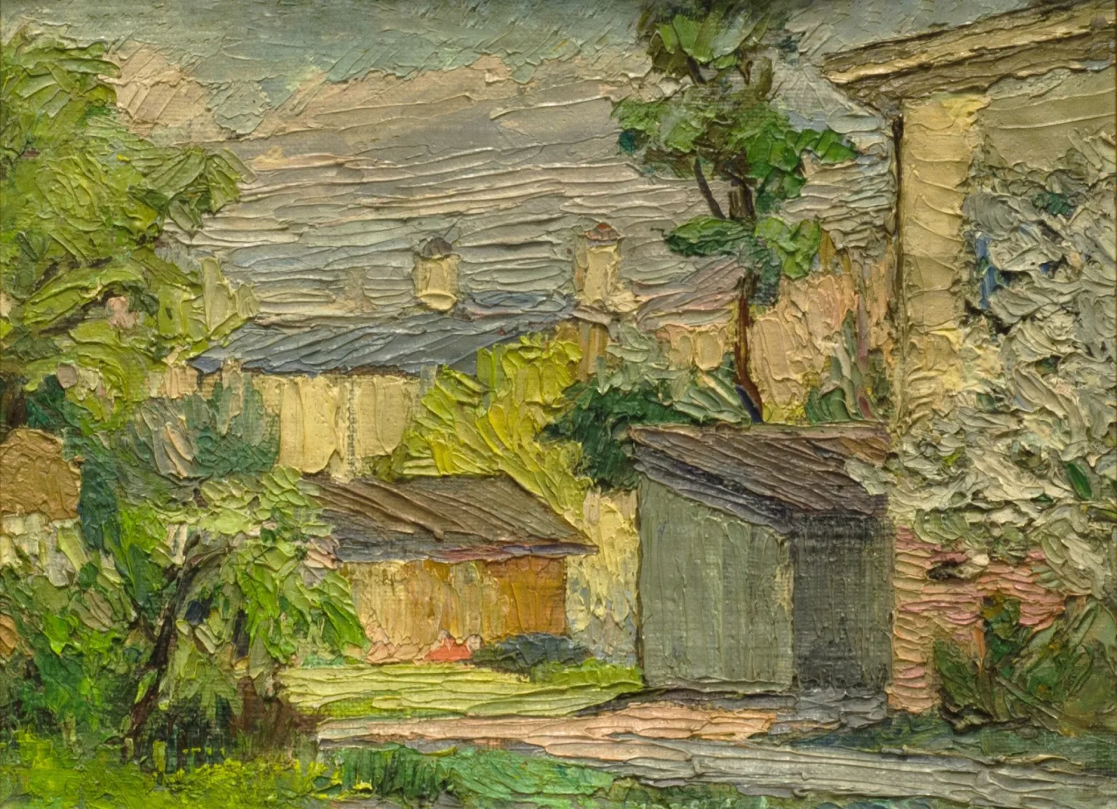 Leonas Katinas – Vilniaus kiemo peizažas