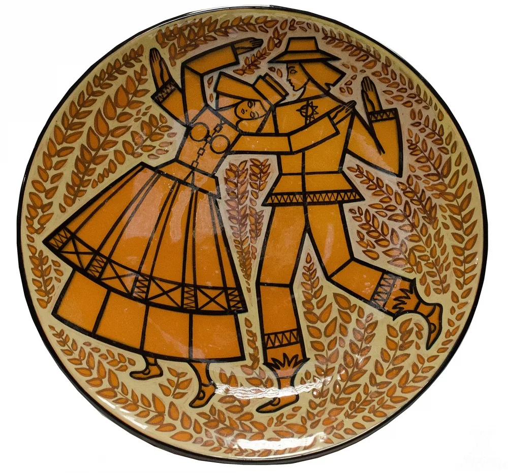 Valdemaras Manomaitis – Dekoratyvinė lėkštė „Šokis”