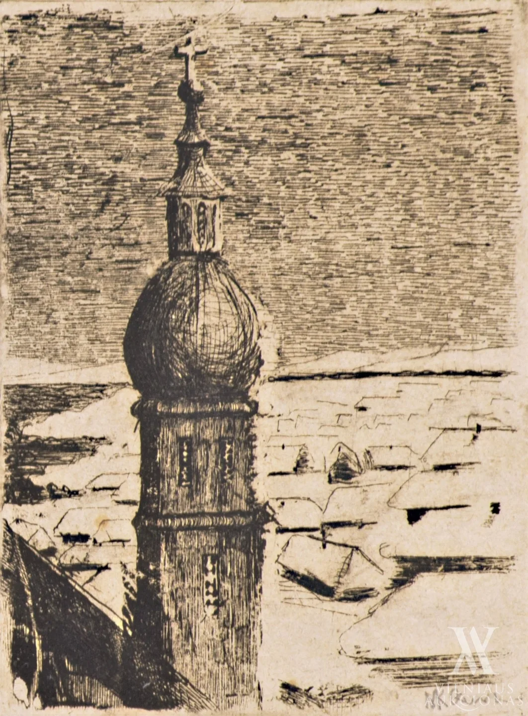 Mikalojus Konstantinas Čiurlionis – Apsnigtas kaimas