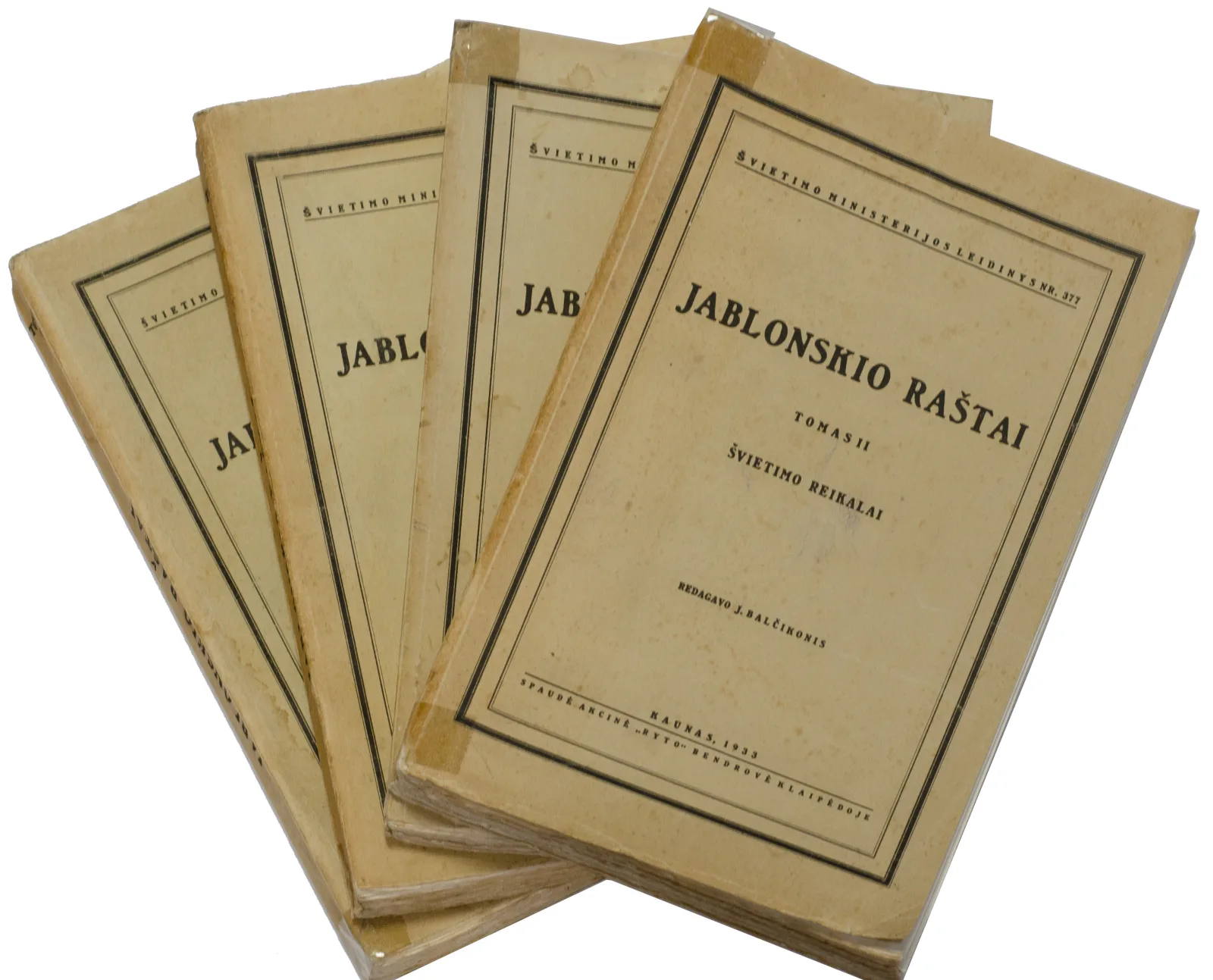 Jonas Jablonskis – Jablonskio raštai (4 vnt.) 