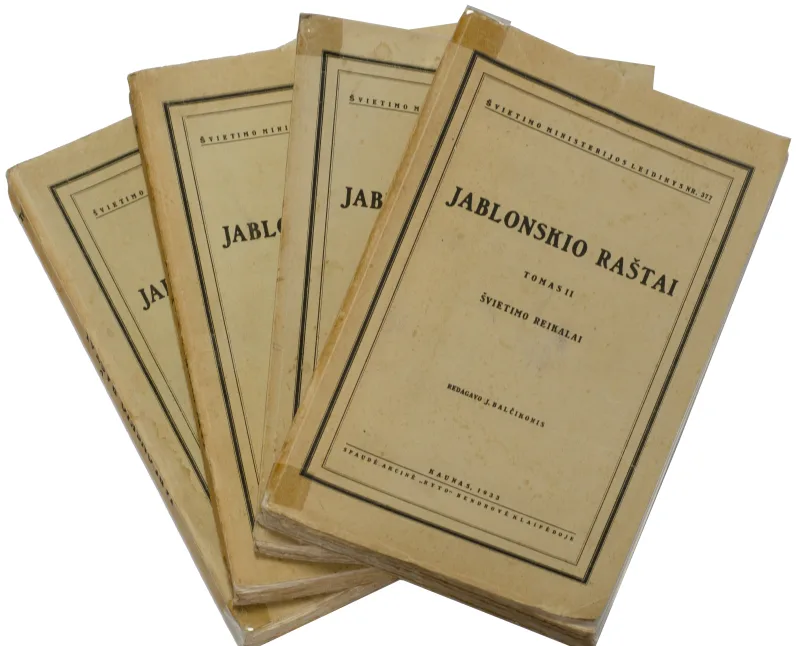 Jonas Jablonskis – Jablonskio raštai (4 vnt.) 