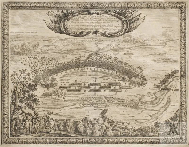 Erik Jöhnson Dahlbergh, raižytojas – Lietuvių mūšis su švedais ties Pilypavu 1656 metų spalio 12 dieną
