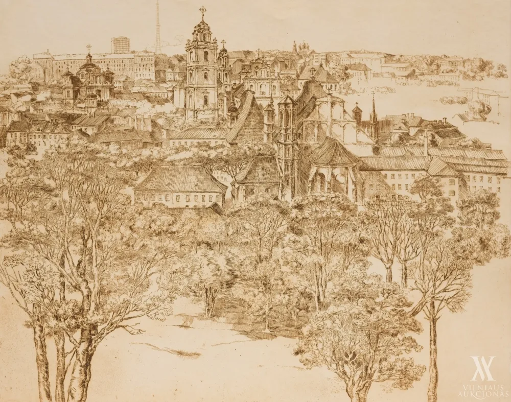 Leonas Lagauskas – Senojo Vilniaus panorama